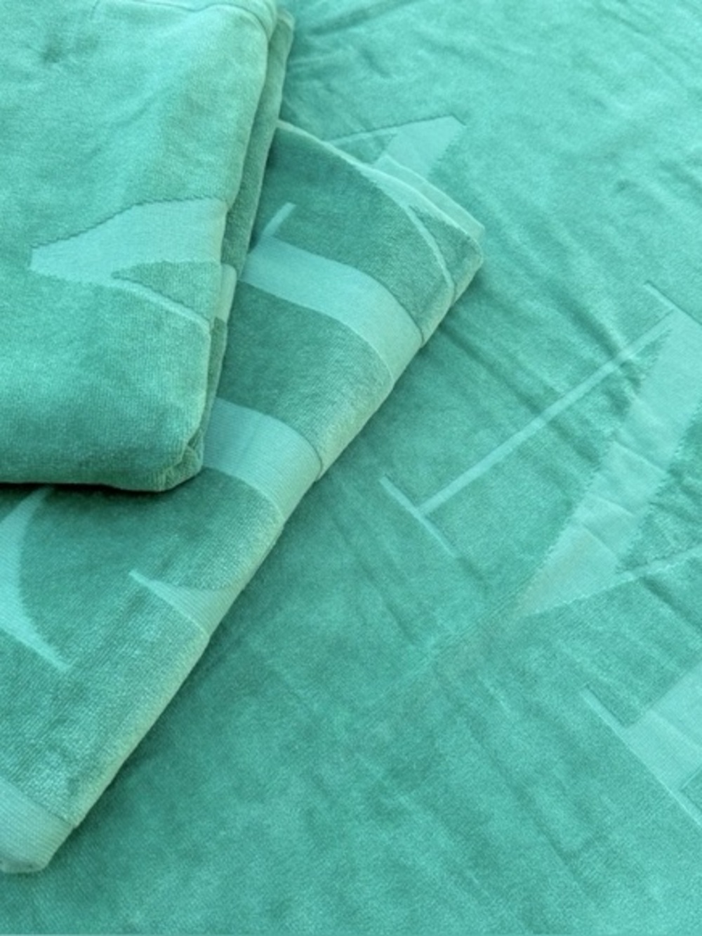 Exclusive La Mer Emerald Green VIP Cotton Beach Towel